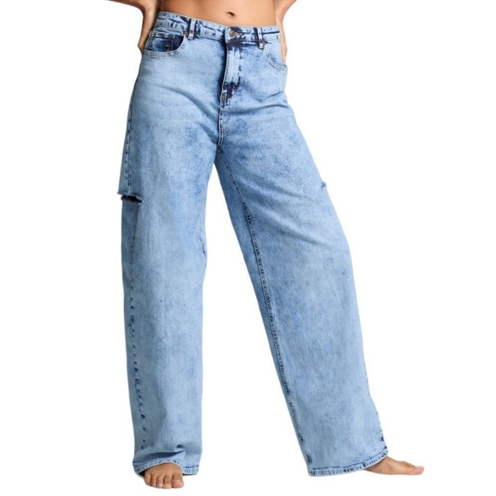 Gabrielle Union High Rise Ripped Jeans Size 12 - Picture 2 of 13